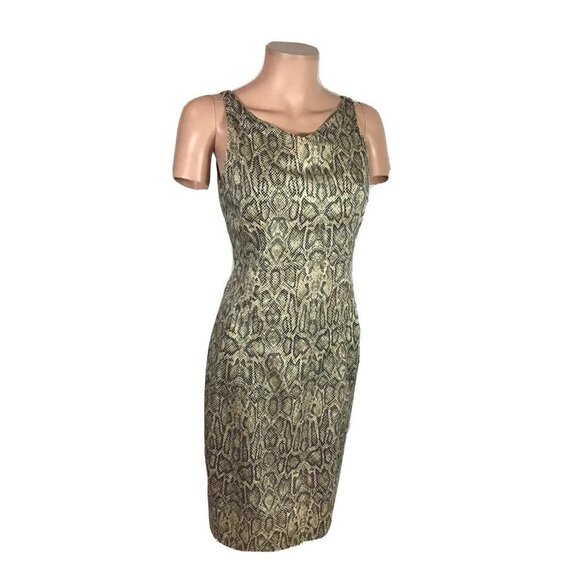 Chetta B Sherrie Bloom Dress Animal Print Leopard Womens Small - Picture 1 of 9